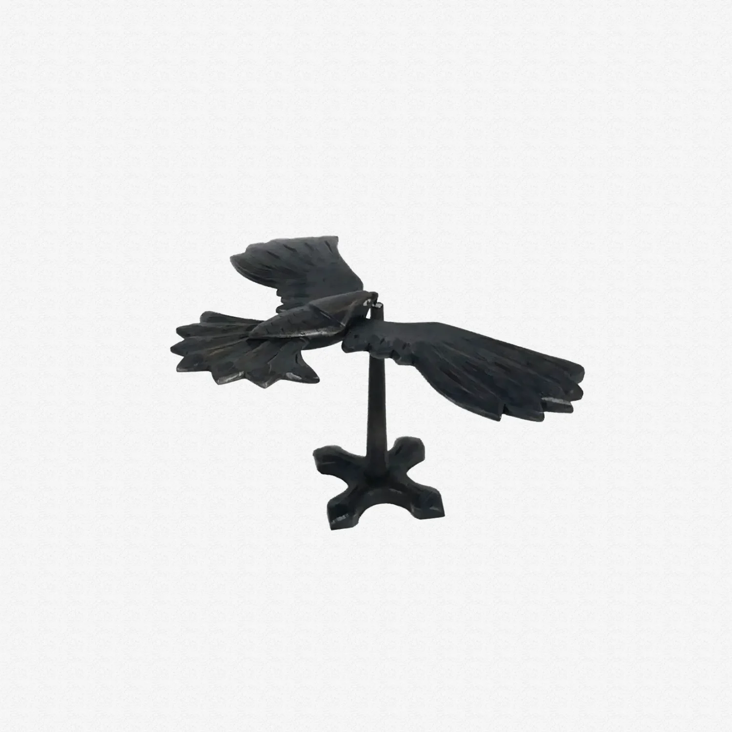 Handcrafted Wooden Balancing Bird (Black)