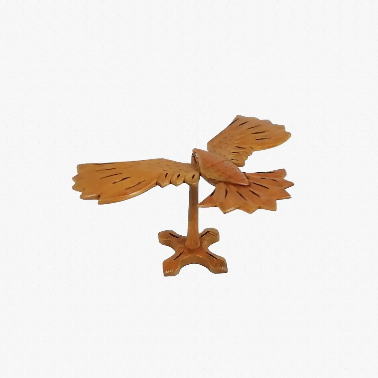 Handcrafted Wooden Balancing Bird (Teak)