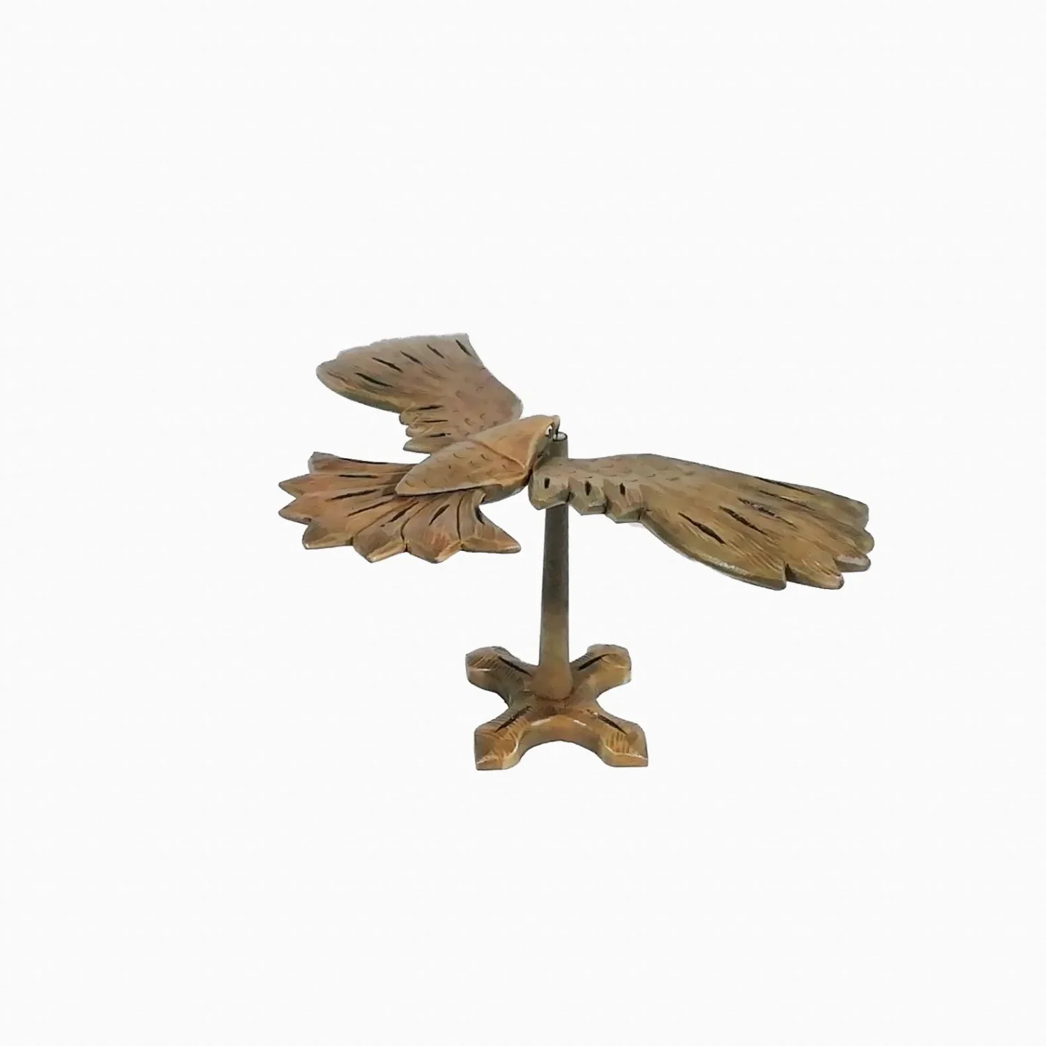 Handcrafted Wooden Balancing Bird (Walnut)